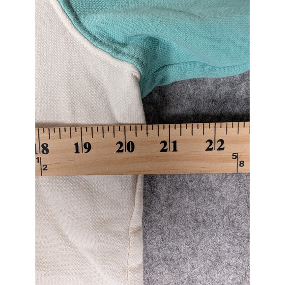 The North Face Womens Colorblock Hoodie Pastel Pink Mint Green Cream Pullover M - Picture 8 of 9